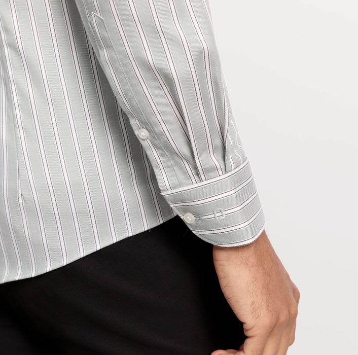 Oblymp Level Five, Businesshemd, Body Fit, Haifisch, Kitt