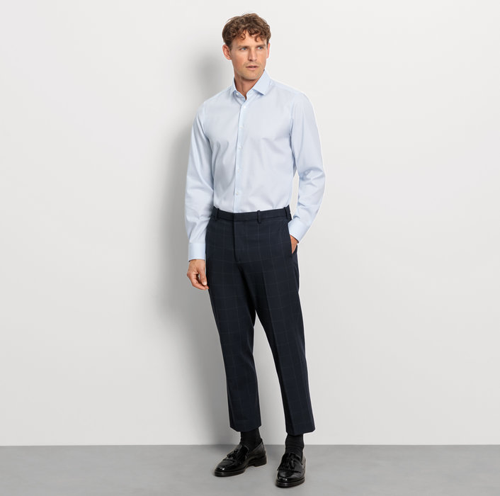 Oblymp Level Five, Businesshemd, Body Fit, Modern Kent, Bleu