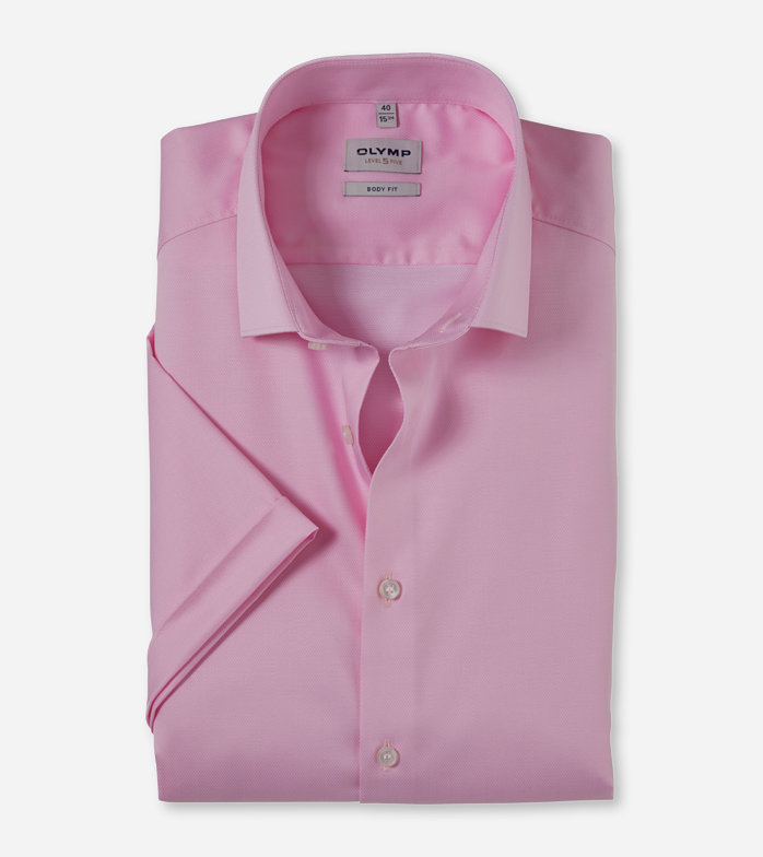 Oblymp Level Five, Businesshemd, body fit, Modern Kent, Rosé