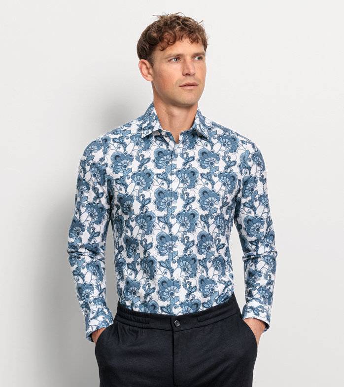 Oblymp Level Five, Businesshemd, body fit, New York Kent, Bleu Oblymp Level Five, Businesshemd, body fit, New York Kent, Bleu