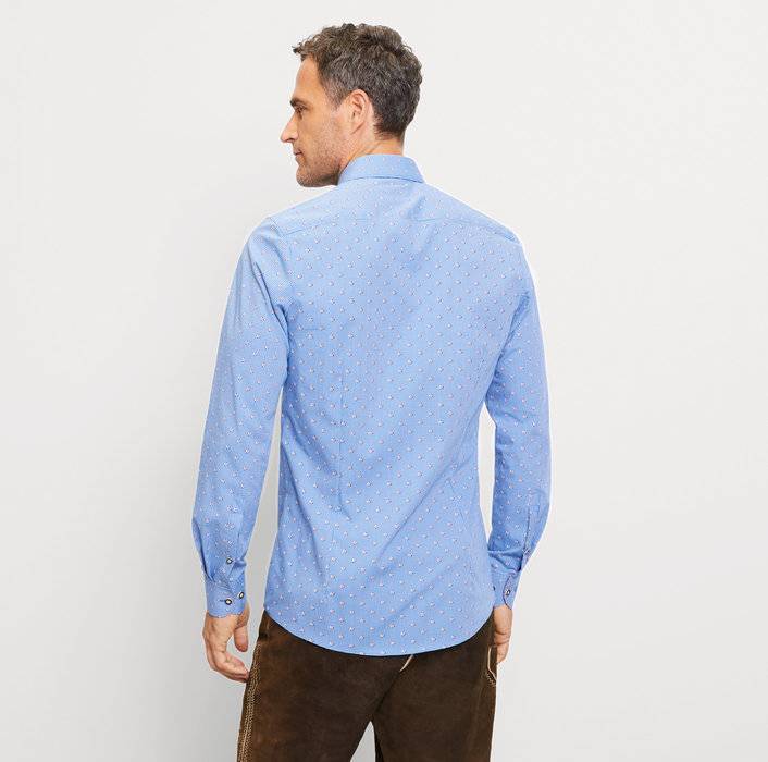 Oblymp Level Five, Businesshemd, Body Fit, New York Kent, Royal