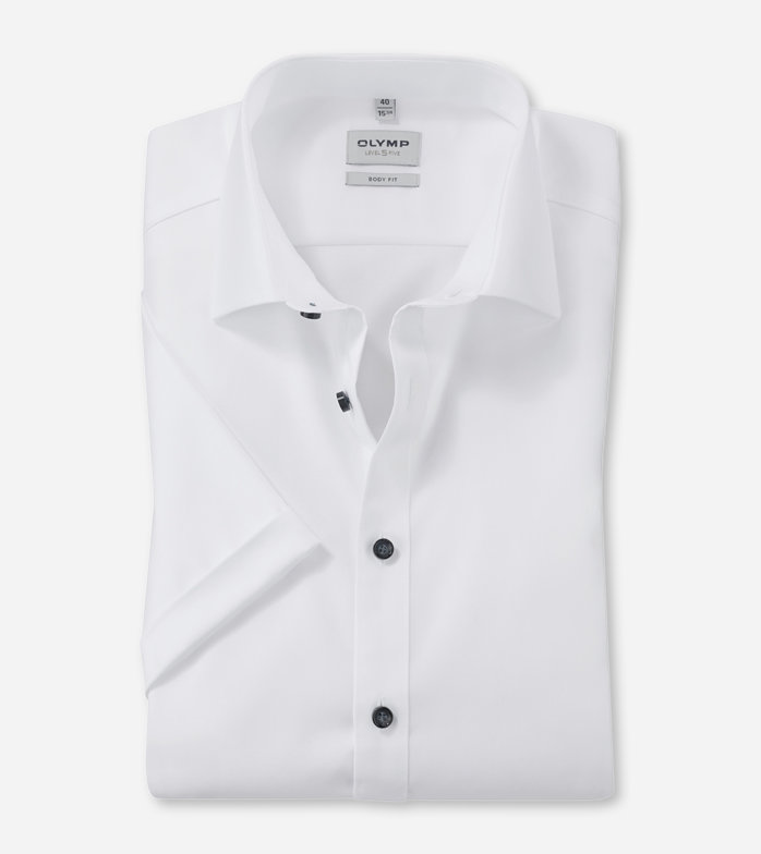 Oblymp Level Five, Businesshemd, body fit, New York Kent, Weiß