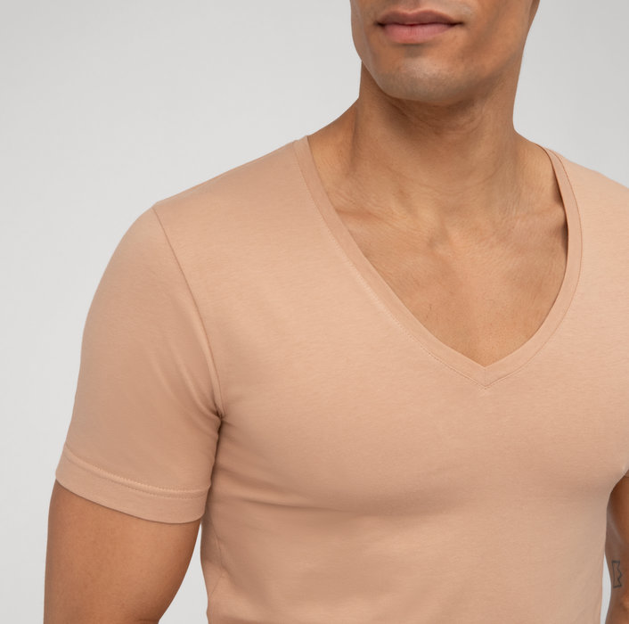 Oblymp Level Five Unterzieh-T-Shirt, Body Fit, Caramel