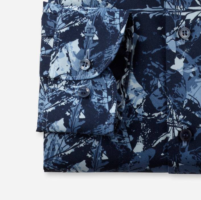 Oblymp Level FiveBusinesshemd, Body Fit, New York Kent, Marine