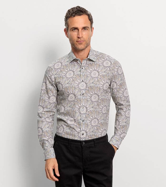 Oblymp Level FiveBusinesshemd, body fit, New York Kent, Oliv