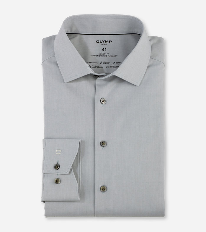 Oblymp Luxor 24/Seven, Businesshemd, modern fit, Global Kent, Kitt