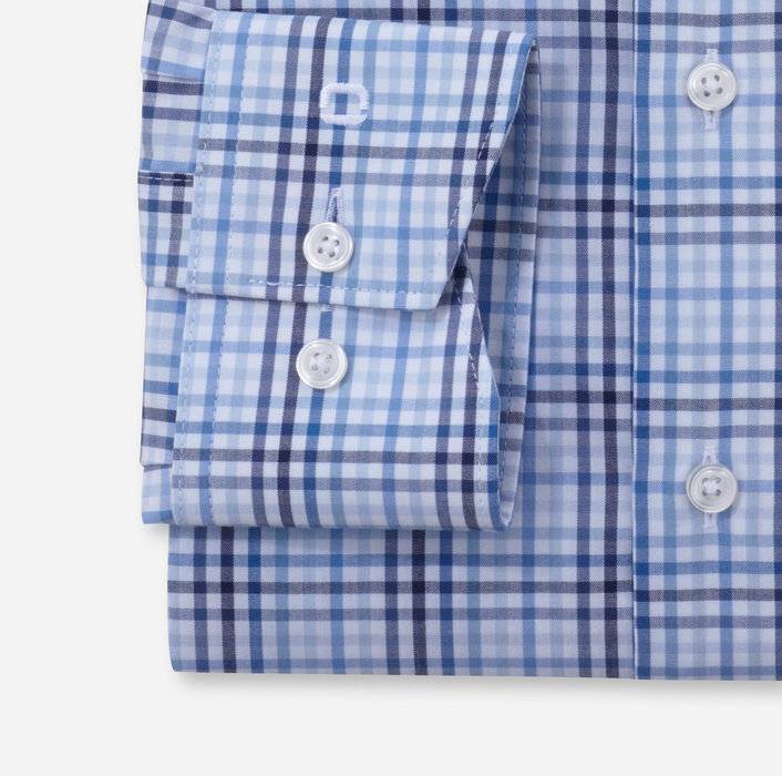 Oblymp Luxor 24/Seven, Businesshemd, Modern Fit, Global Kent, Bleu