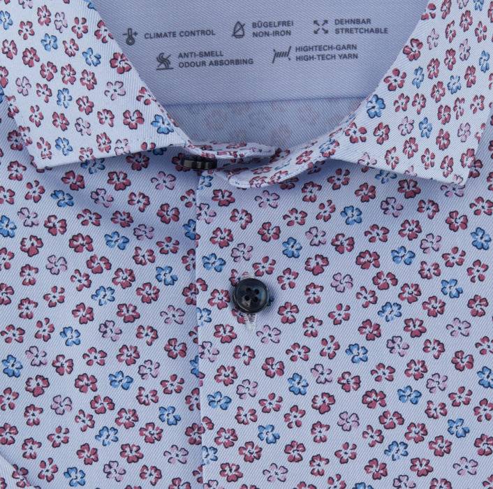 Oblymp Luxor 24/Seven, Businesshemd, Modern Fit, Modern Kent, Rosenholz