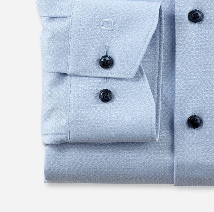 Oblymp Luxor 24/SevenBusinesshemd, Modern Fit, Global Kent, Bleu