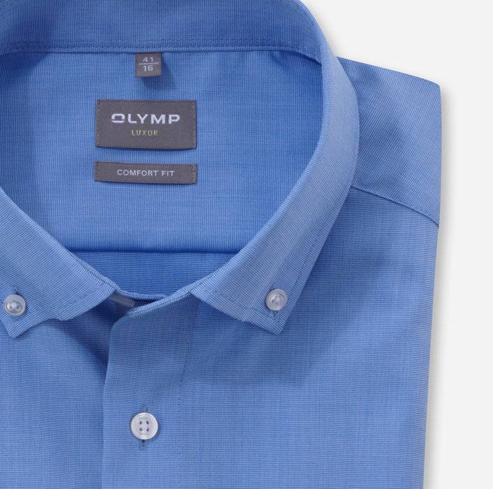 Oblymp Luxor, Businesshemd, Comfort Fit, Button-down, Blau