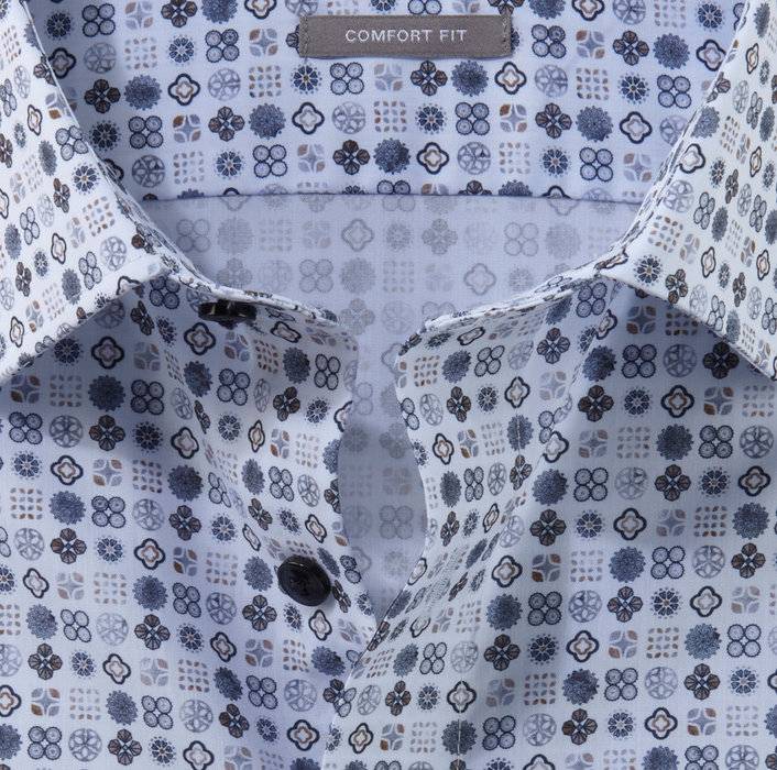 Oblymp Luxor, Businesshemd, Comfort Fit, New Kent, Bleu