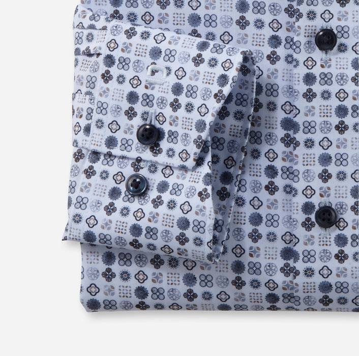 Oblymp Luxor, Businesshemd, Comfort Fit, New Kent, Bleu