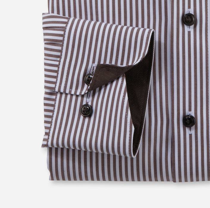 Oblymp Luxor, Businesshemd, Comfort Fit, New Kent, Braun