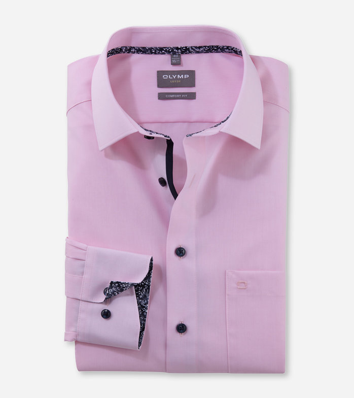 Oblymp Luxor, Businesshemd, comfort fit, New Kent, Hellrosé