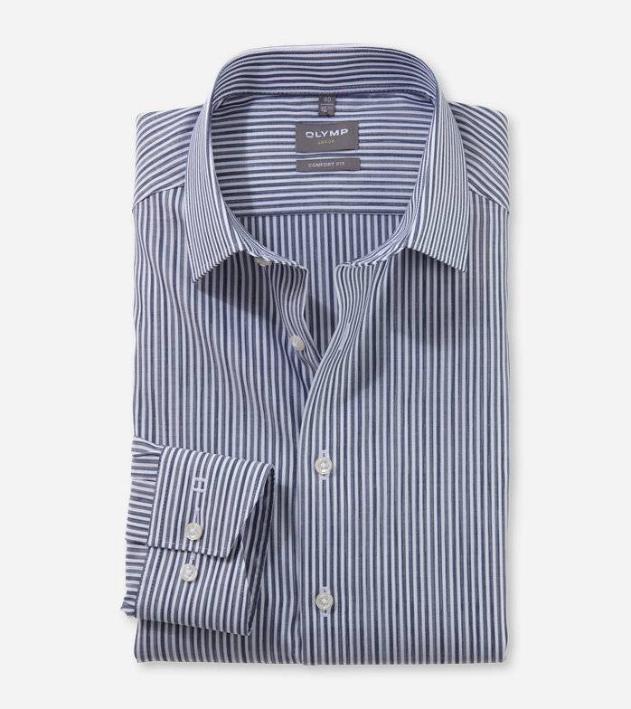 Oblymp Luxor, Businesshemd, comfort fit, New Kent, Marine