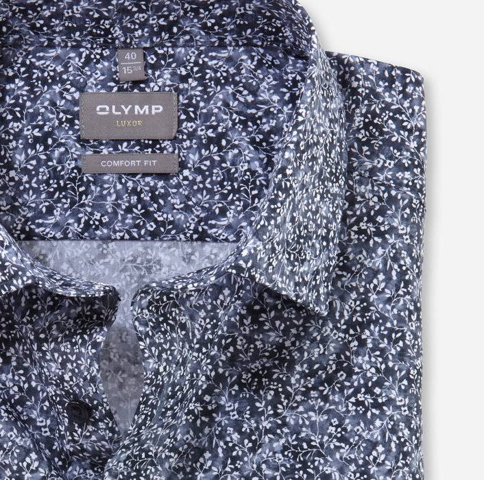 Oblymp Luxor, Businesshemd, Comfort Fit, New Kent, Marine