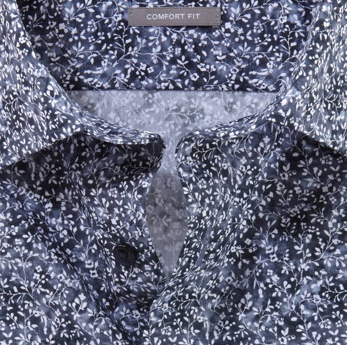 Oblymp Luxor, Businesshemd, Comfort Fit, New Kent, Marine