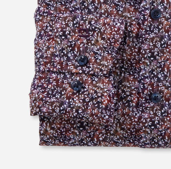 Oblymp Luxor, Businesshemd, Comfort Fit, New Kent, Pflaume