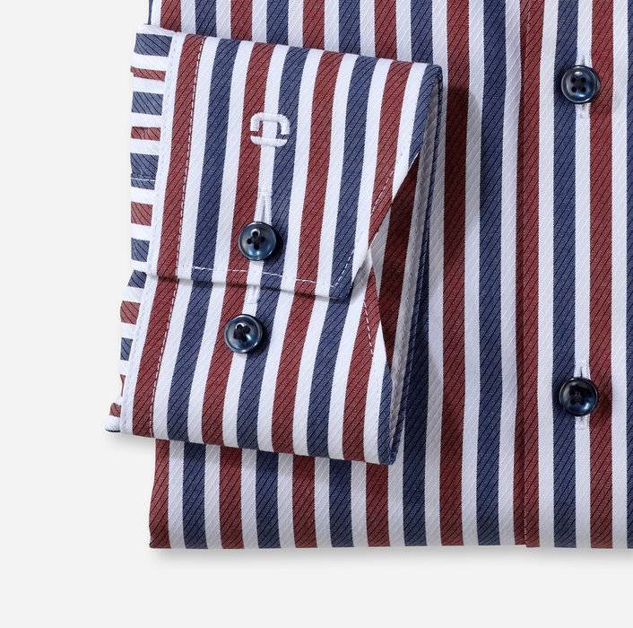 Oblymp Luxor, Businesshemd, Modern Fit, Global Kent, Dunkelrot