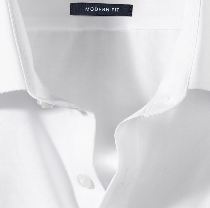 Oblymp Luxor, Modern Fit, Super Langer Arm (72 Cm), Businesshemd, New Kent, Weiß