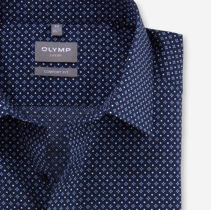 Oblymp LuxorBusinesshemd, Comfort Fit, New Kent, Marine