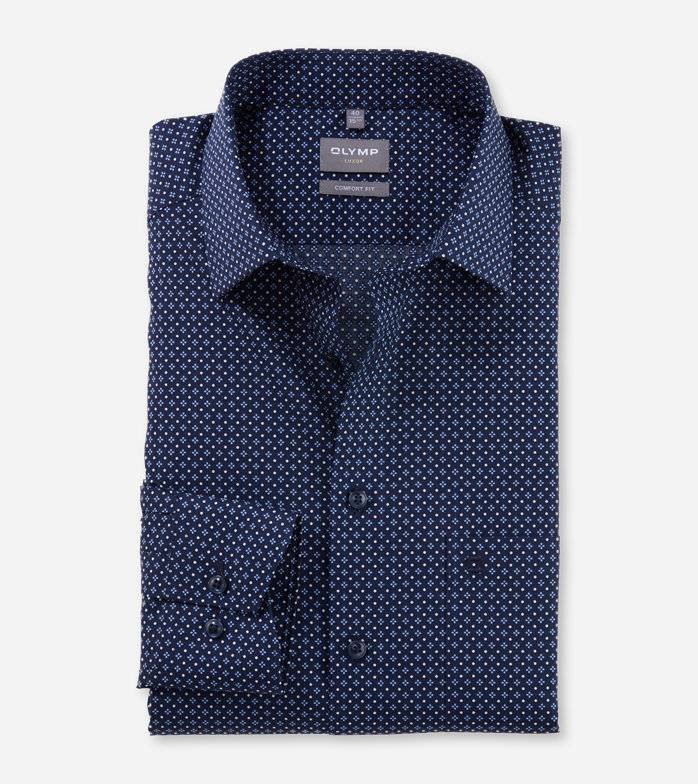 Oblymp LuxorBusinesshemd, comfort fit, New Kent, Marine
