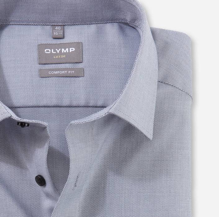 Oblymp LuxorBusinesshemd, Comfort Fit, New Kent, Silbergrau