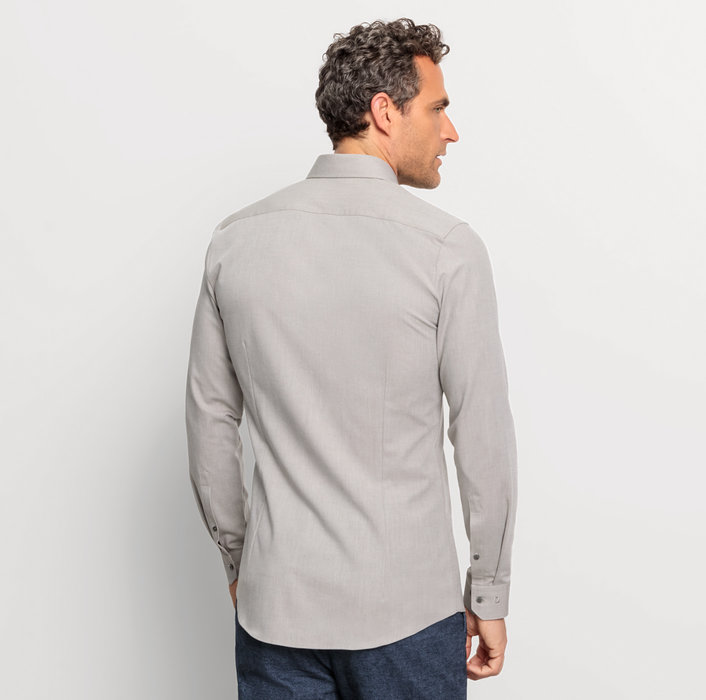 Oblymp No. Six 24/Seven, Businesshemd, Super Slim, Modern Kent, Oliv