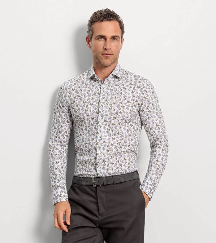 Oblymp No. Six 24/Seven, Businesshemd, super slim, Modern Kent, Oliv Oblymp No. Six 24/Seven, Businesshemd, super slim, Modern Kent, Oliv