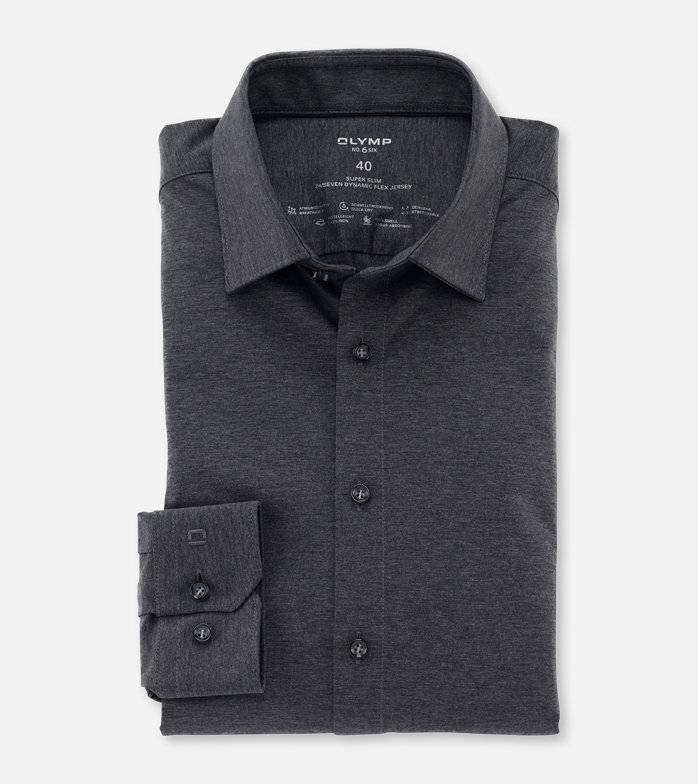 Oblymp No. Six 24/Seven, Businesshemd, super slim, Urban Kent, Anthrazit