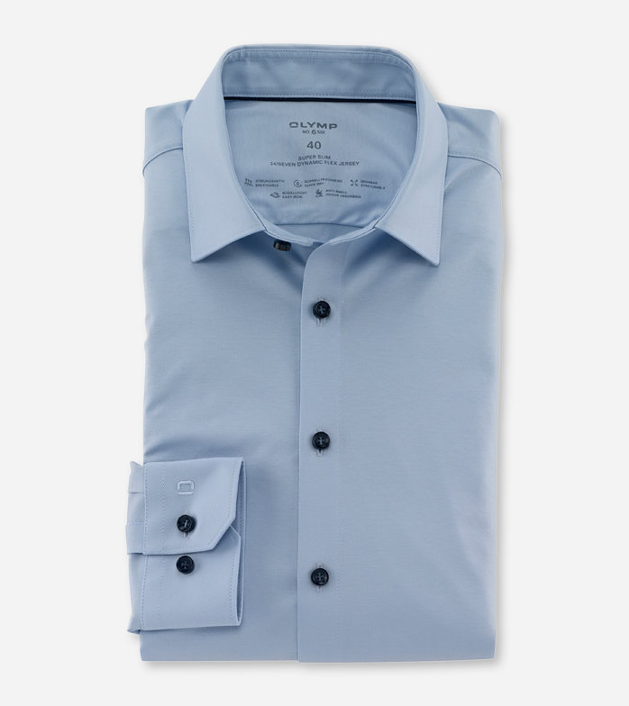 Oblymp No. Six 24/Seven, Businesshemd, super slim, Urban Kent, Hellblau