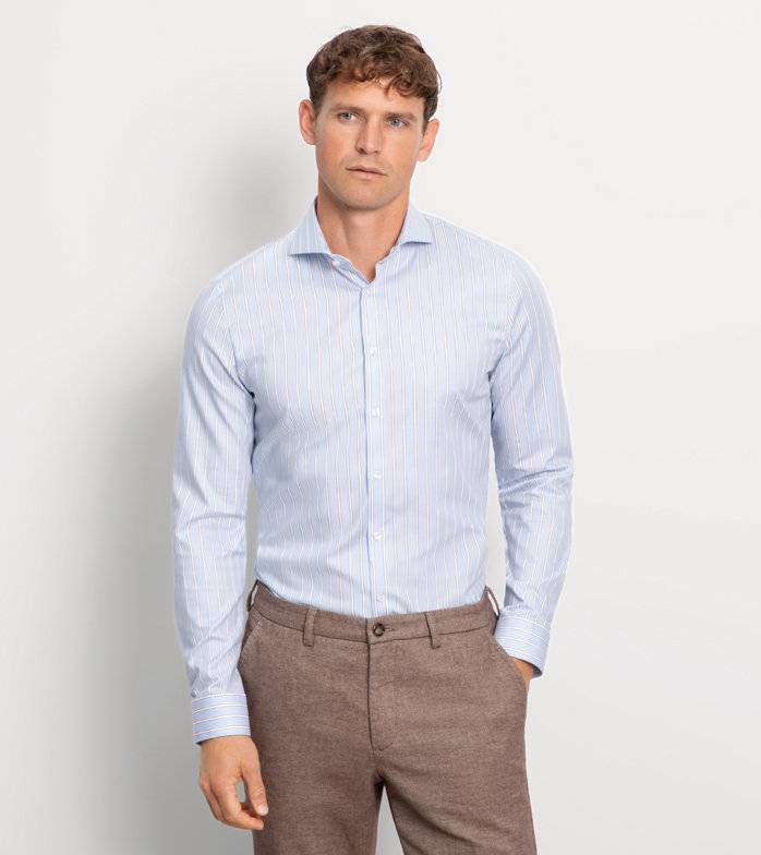 Oblymp No. Six, Businesshemd, super slim, Haifisch, Bleu