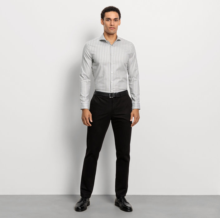 Oblymp No. Six, Businesshemd, Super Slim, Haifisch, Kitt