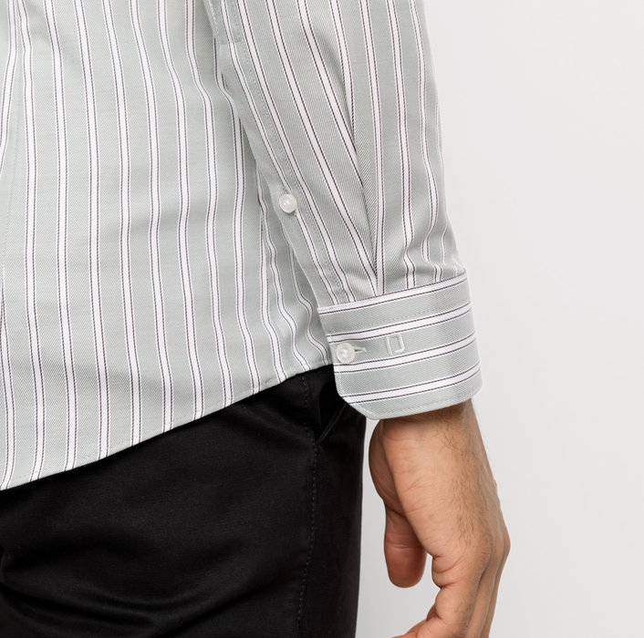 Oblymp No. Six, Businesshemd, Super Slim, Haifisch, Kitt