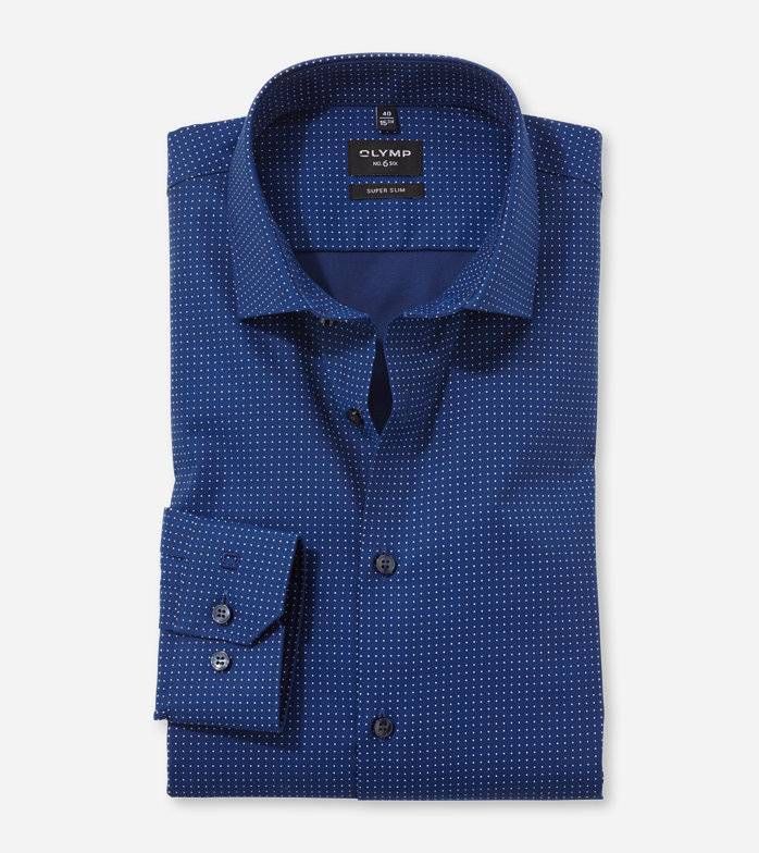 Oblymp No. Six, Businesshemd, super slim, Modern Kent, Marine