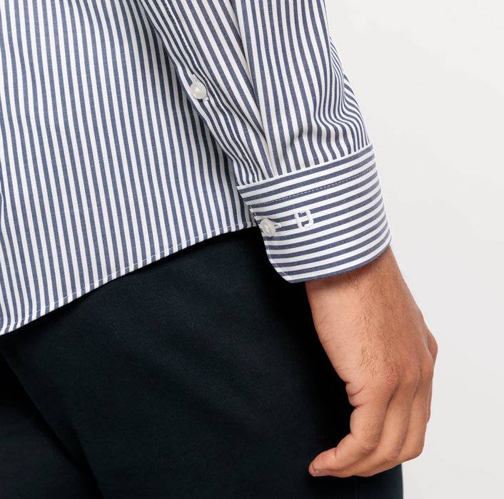 Oblymp No. Six, Businesshemd, Super Slim, New York Kent, Marine