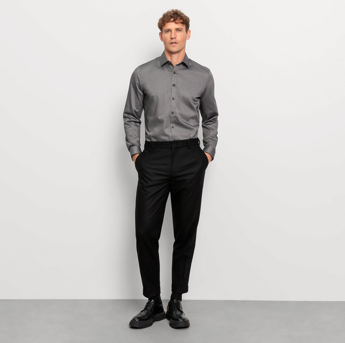 Oblymp No. Six, Businesshemd, Super Slim, New York Kent, Oliv