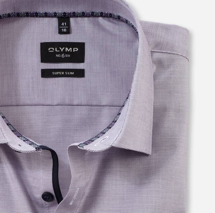 Oblymp No. Six, Businesshemd, Super Slim, New York Kent, Pflaume