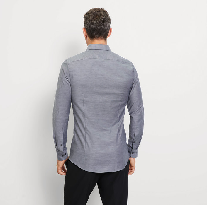 Oblymp No. Six, Businesshemd, Super Slim, Urban Kent, Schwarz