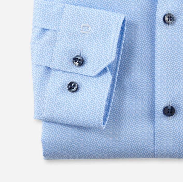 Oblymp No. SixBusinesshemd, Super Slim, Modern Kent, Bleu