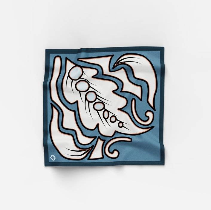 Oblymp Bandana, 60x60cm, Rauchblau