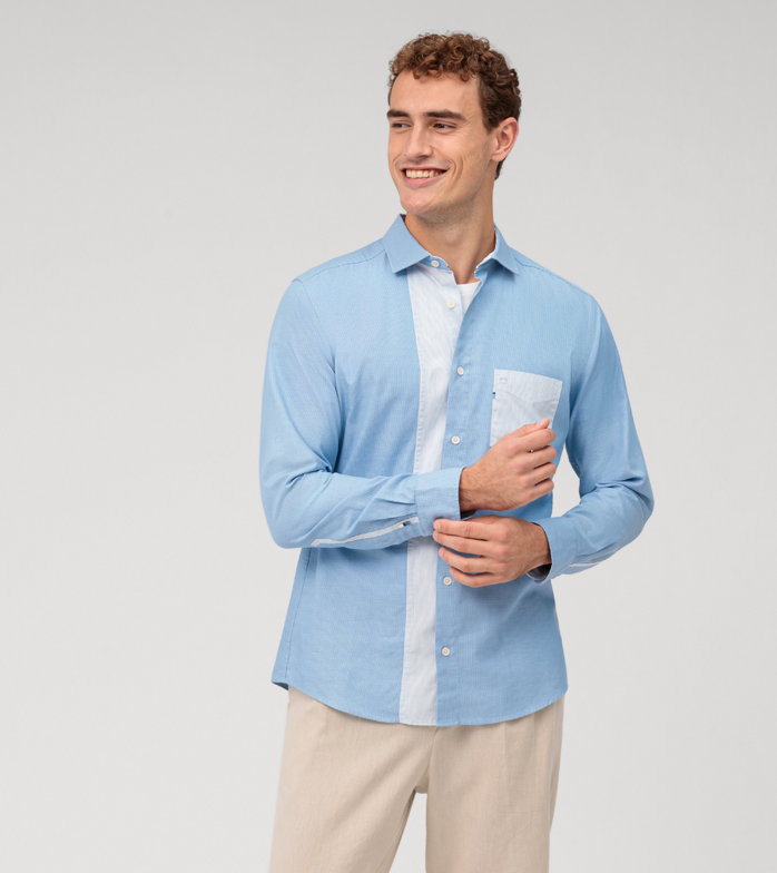 Oblymp Casual, Freizeithemd, regular fit, Kent, Bleu