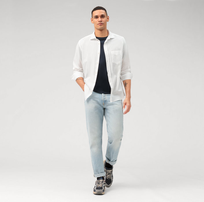 Oblymp Casual, Freizeithemd, Regular Fit, Kent, Ecru