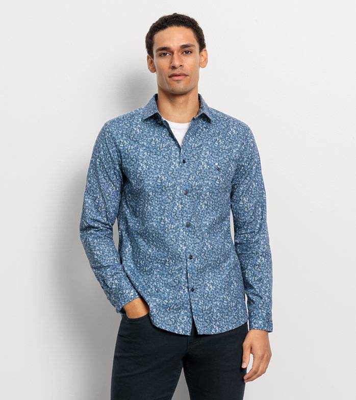 Oblymp Casual, Freizeithemd, regular fit, Kent, Marine