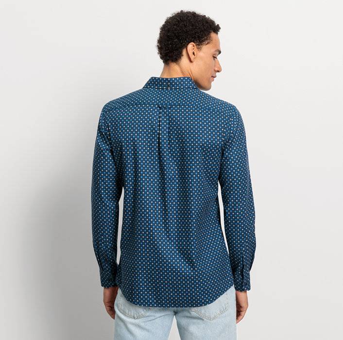 Oblymp Casual, Freizeithemd, Regular Fit, Kent, Marine