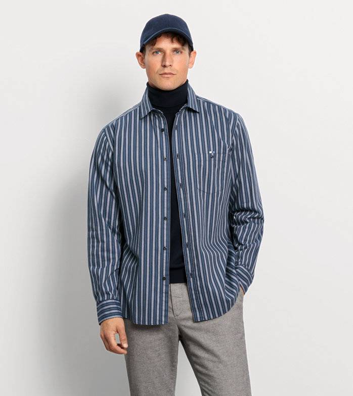 Oblymp Casual, Freizeithemd, regular fit, Kent, Marine