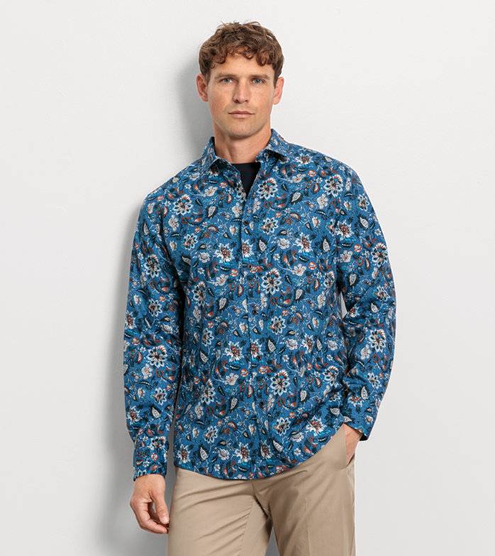 Oblymp Casual, Freizeithemd, regular fit, Kent, Marine