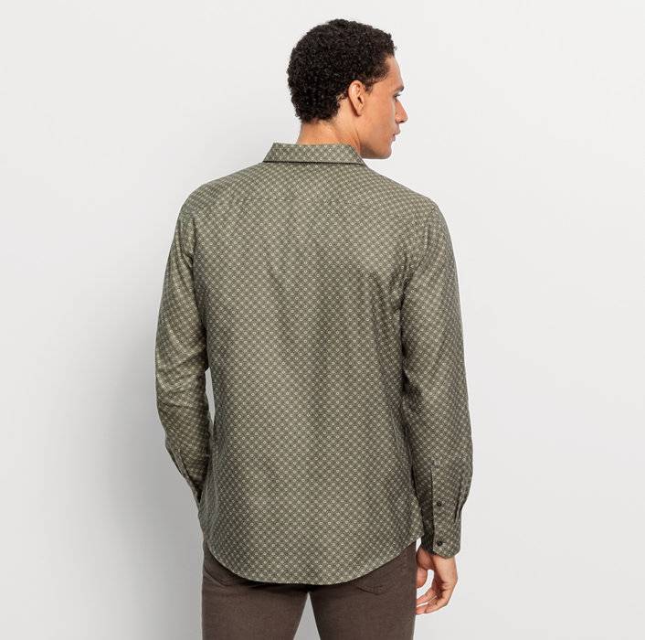 Oblymp Casual, Freizeithemd, Regular Fit, Kent, Oliv