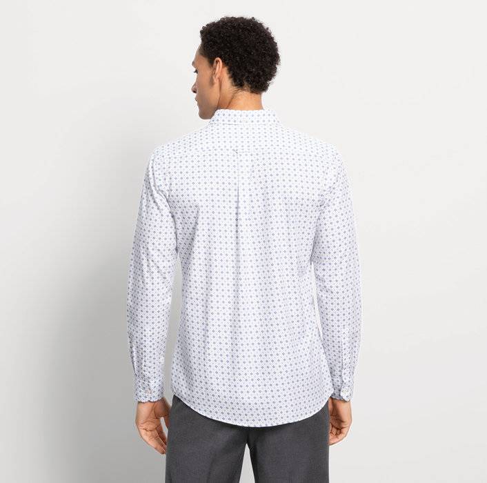 Oblymp Casual, Freizeithemd, Regular Fit, Kent, Weiß