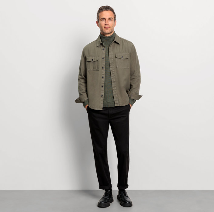 Oblymp Casual Strick, Pullover, Dunkelgrün